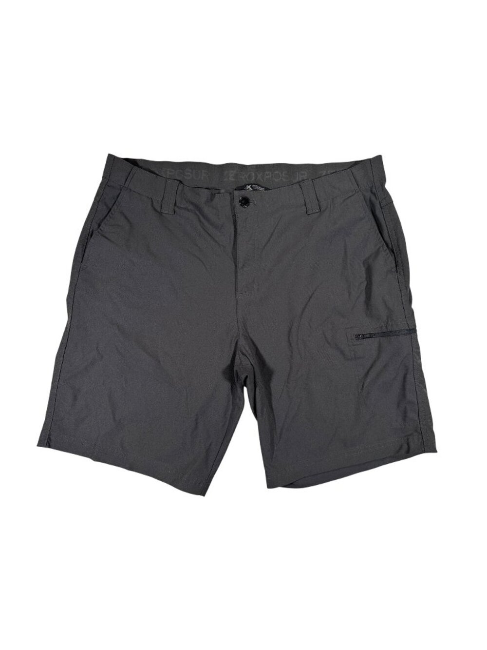 ZeroXposur Mens Casual Shorts Slate Gray Size 40 Polyester Lightweight